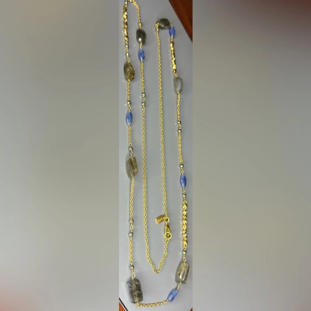 Alexis Bittar Labradorite and Blue Stone Necklace - Picture 9 of 9